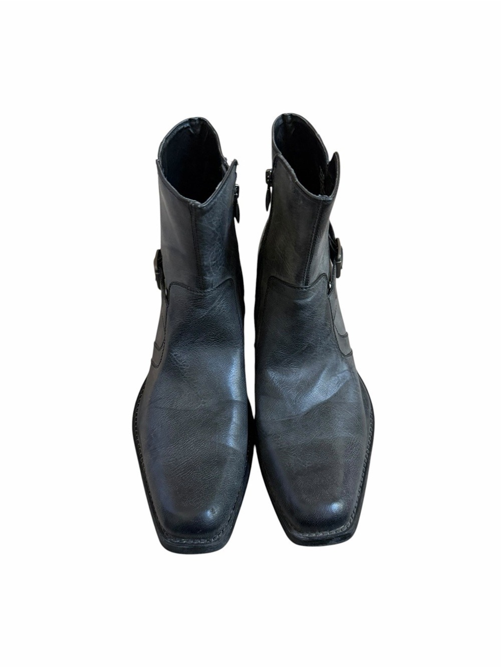 Rock & Republic Men’s Harness Square Toe Faux Leather Harness  Boots Size 13 EUC - Picture 7 of 10